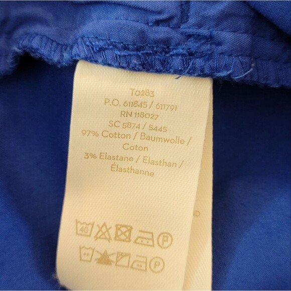 Boden Blue Kensington Turn Up Ankle Cuffed Trouser Pants Size 4 - Picture 4 of 10